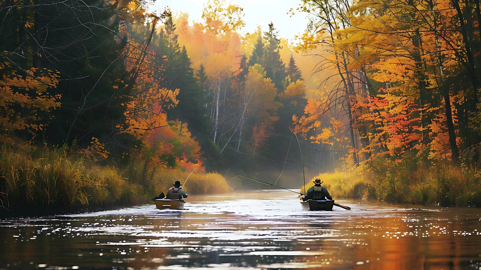 Trout Fishing on Brule River North – free fishermen image from Dotvec