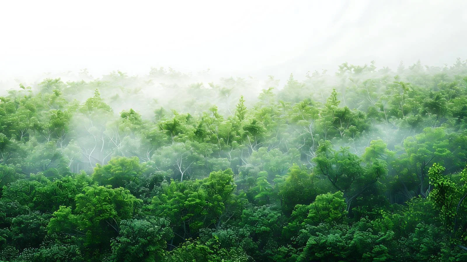 Misty Forest on White Background — free download from Dotvec