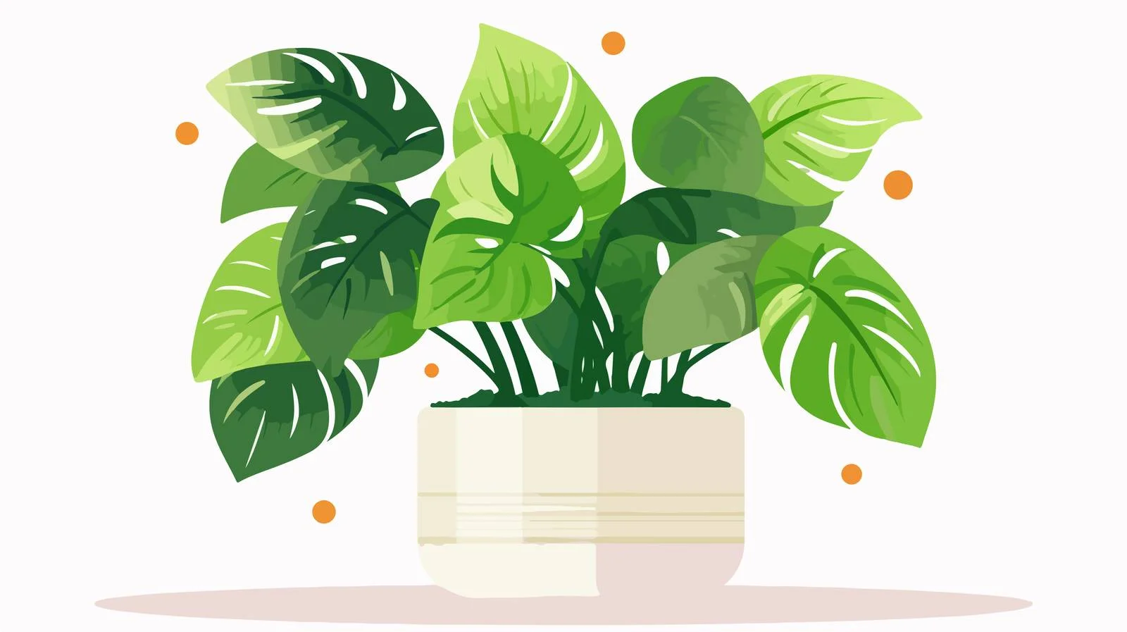 Lush Foliage Houseplant in Planter Pot — free download from Dotvec