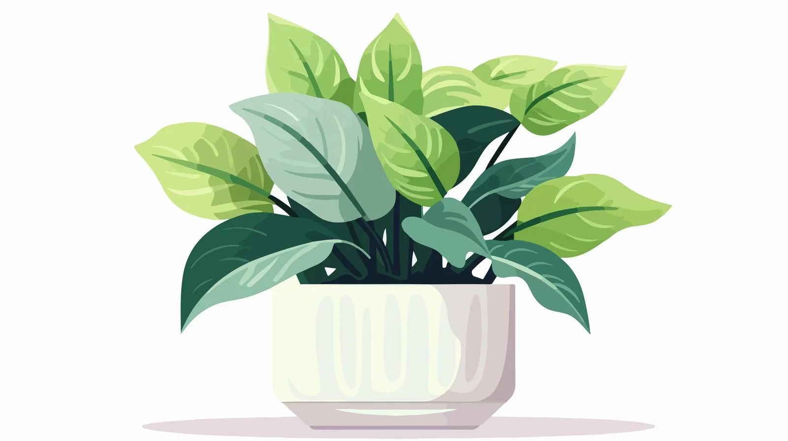 Lush Foliage Houseplant in Pot — free download from Dotvec