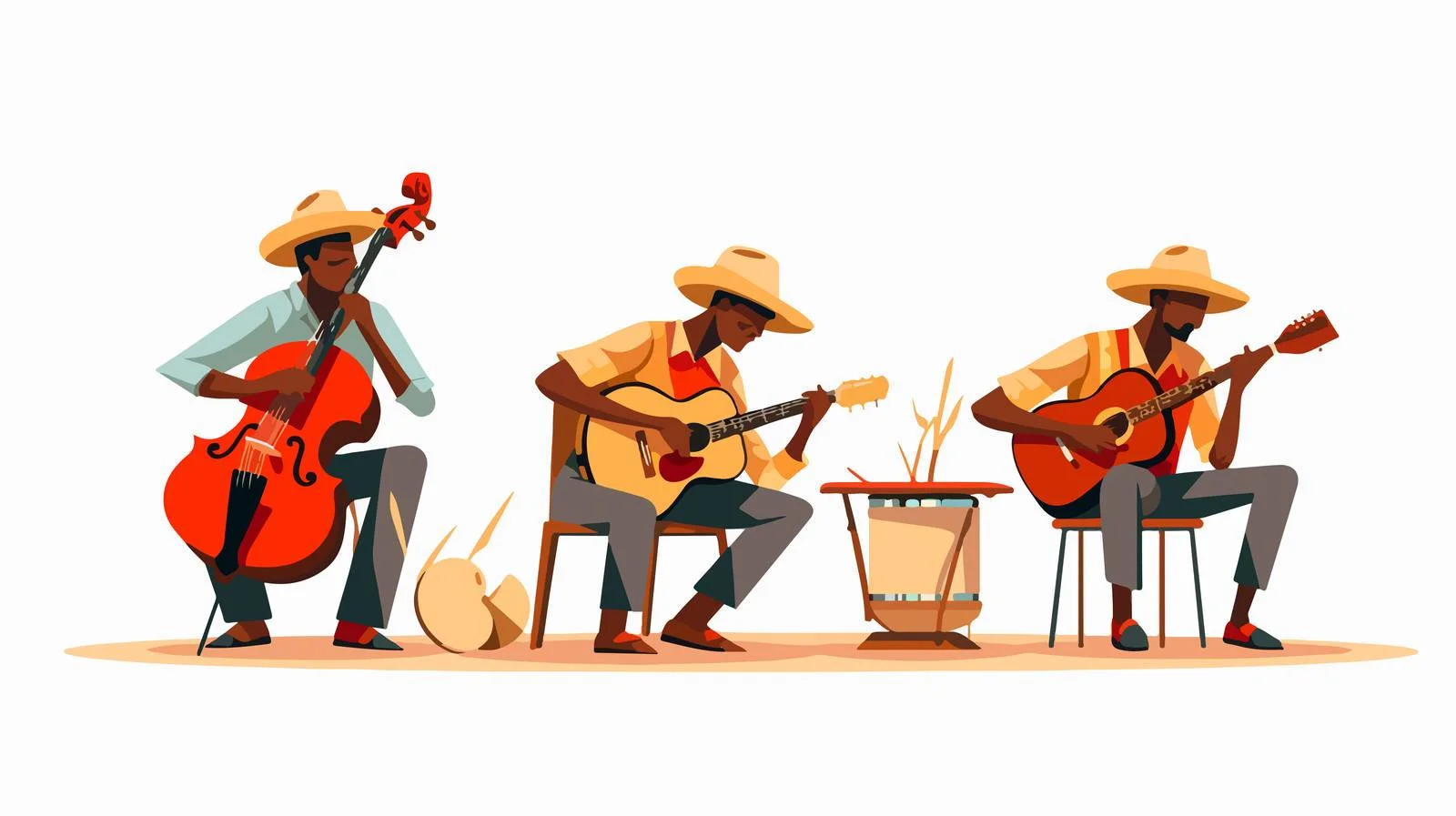Ensemble of Latin Musicians Performing Folk Music — free download from Dotvec