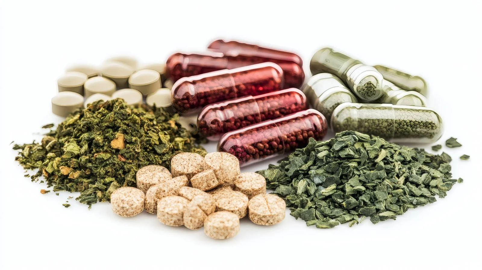 Herbal extract food supplement on white background — free download from Dotvec