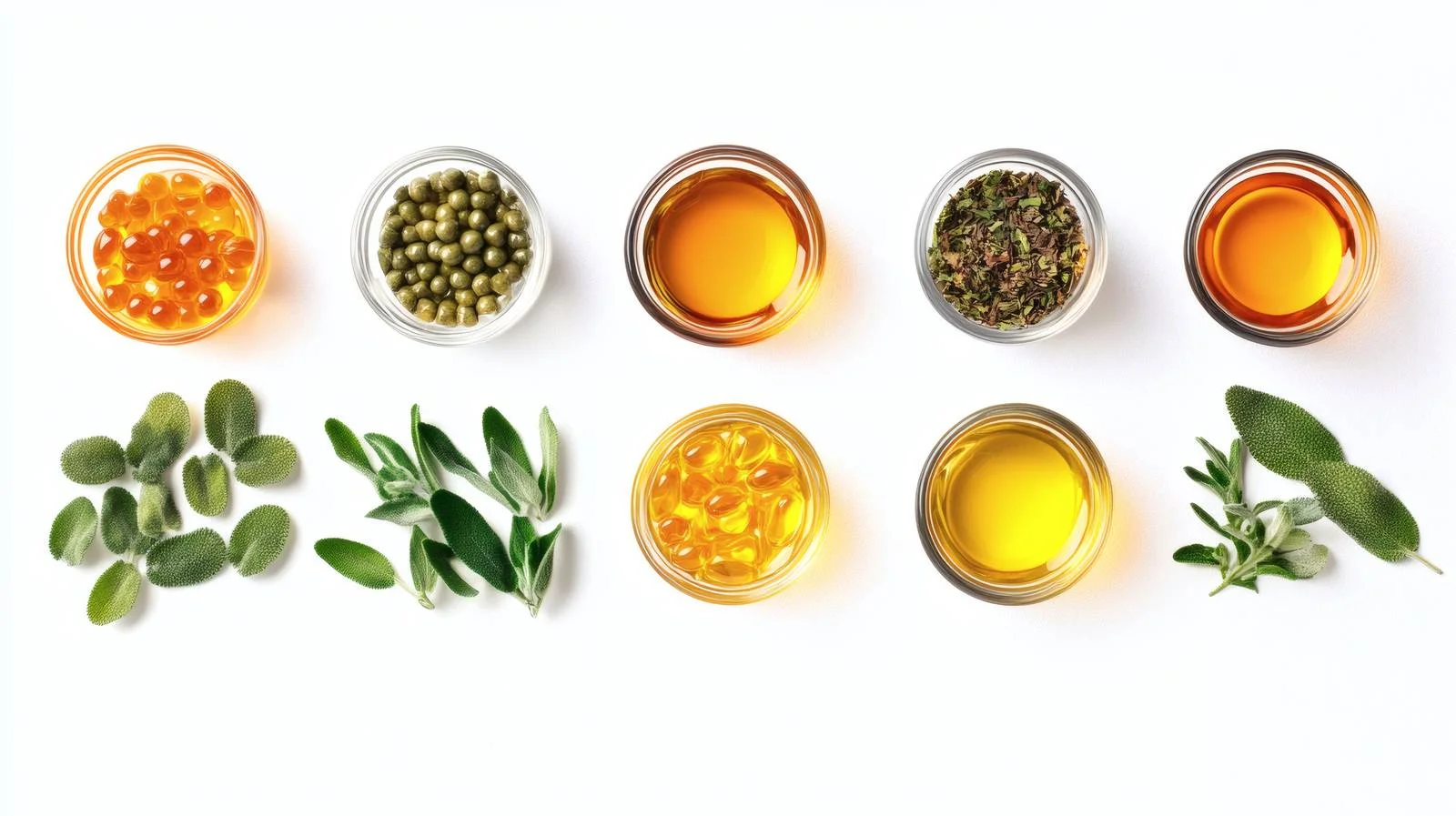 Herbal Oil Extracts Food Supplement Isolated — free download from Dotvec