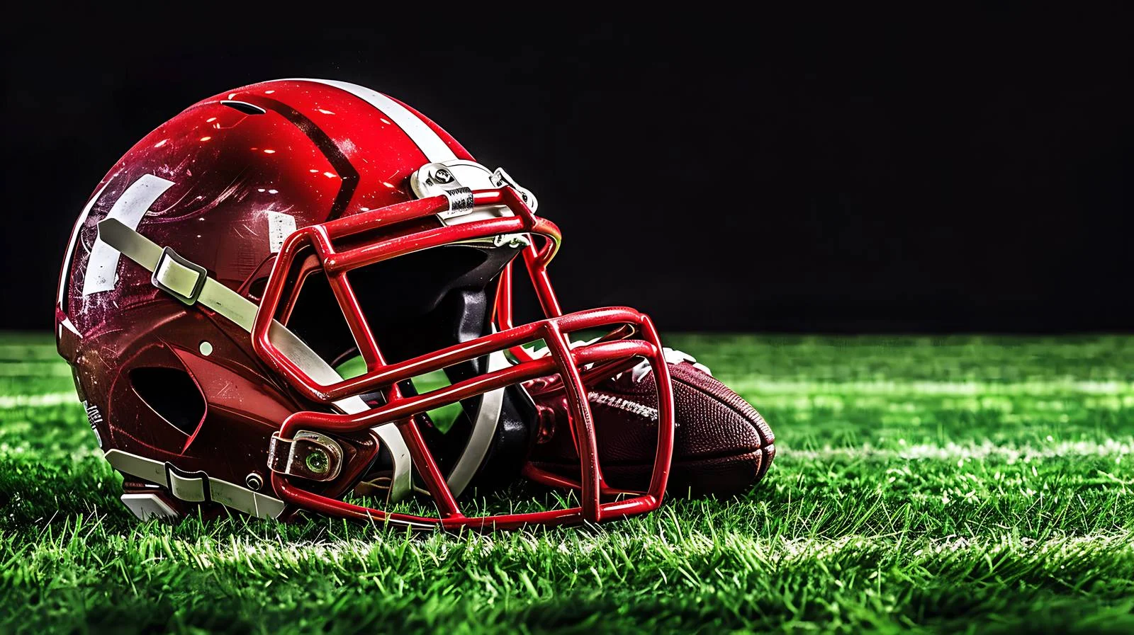 Football Gear on Grass Field — free download from Dotvec