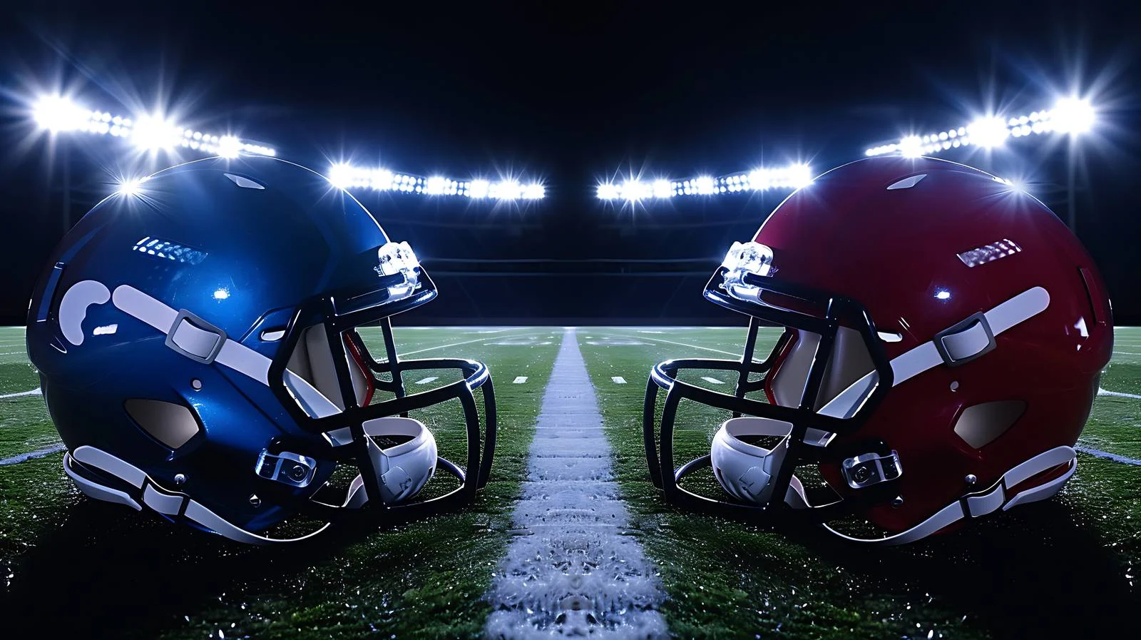 Intensity on the Yard Line: Helmet Showdown — free download from Dotvec