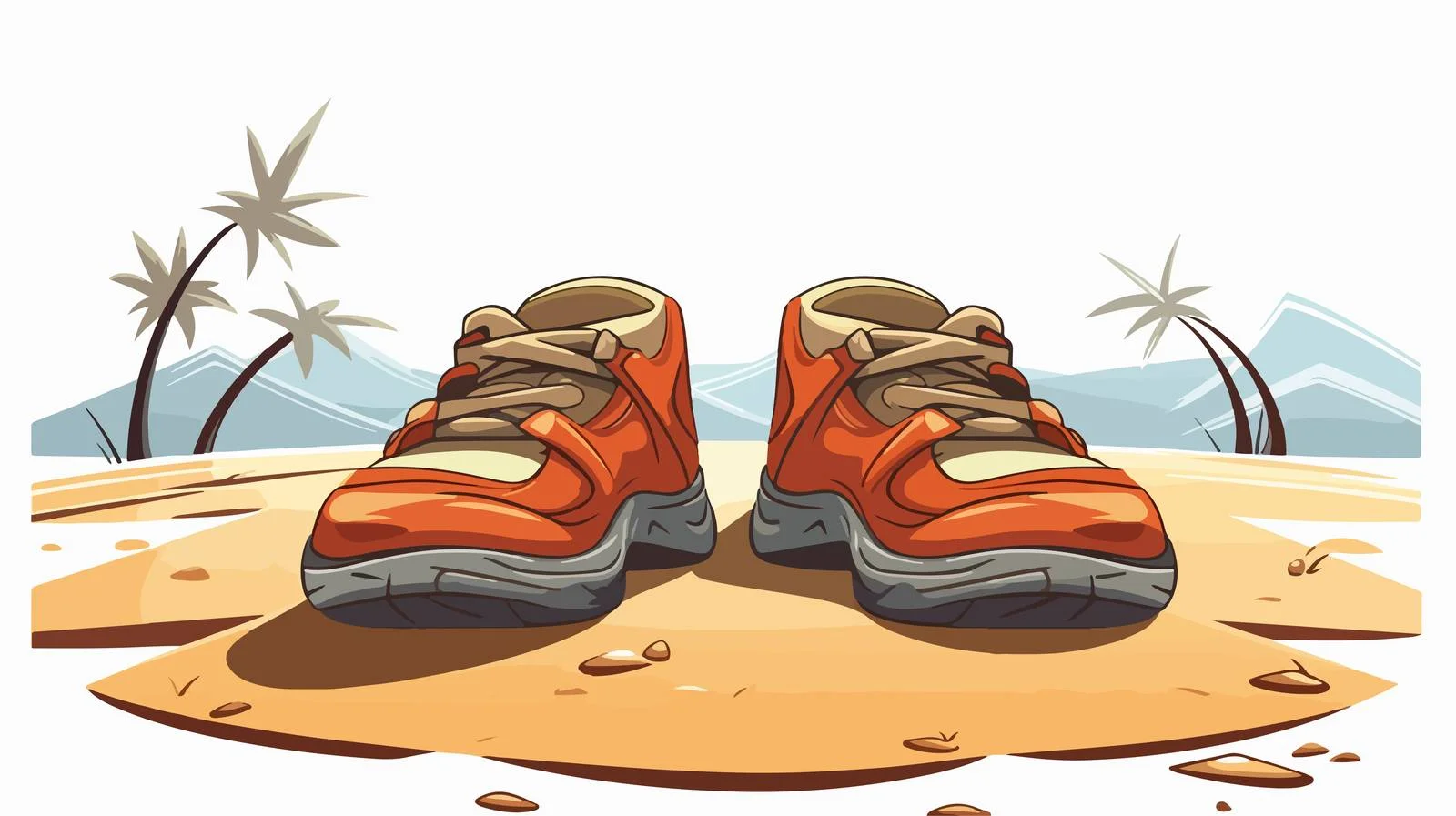 Barefoot Footprints Study Image — free download from Dotvec
