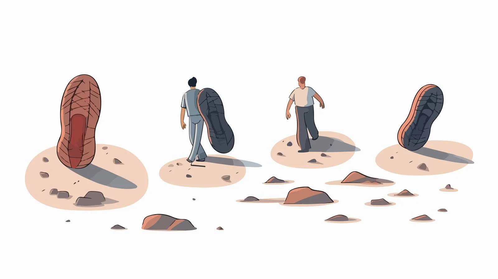 Non-Walking Shoe Footprints Pattern Analysis — free download from Dotvec