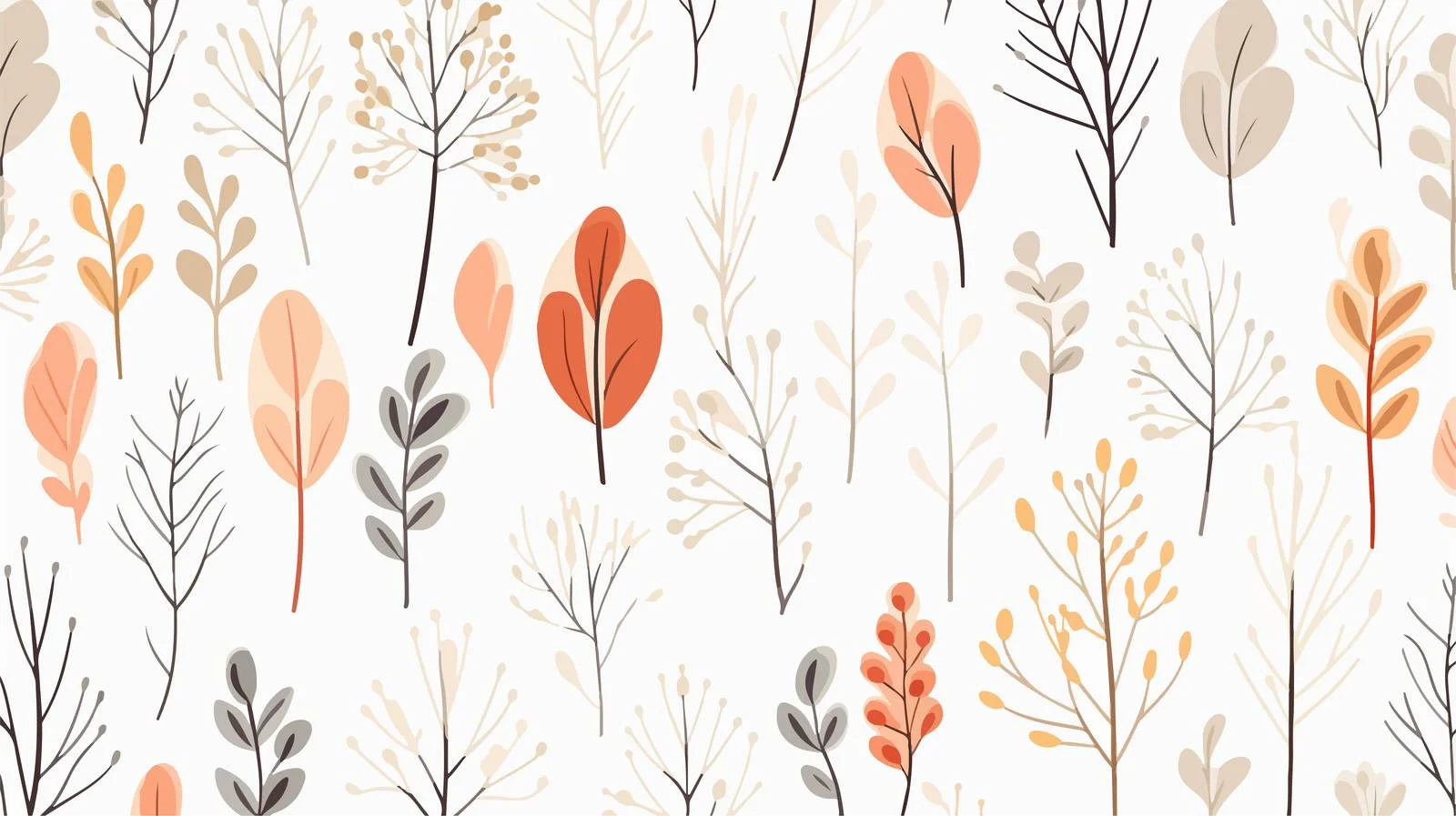 Ethereal Forest Branches Design: Seamless Background — free download from Dotvec