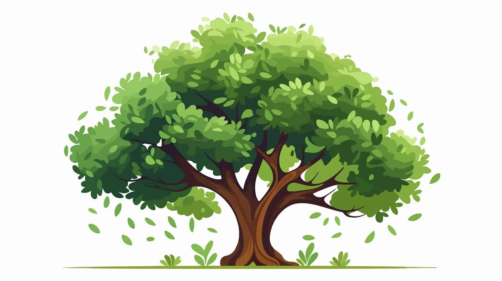 Ethereal Deciduous Grove: Unique Woodland Essence — free download from Dotvec