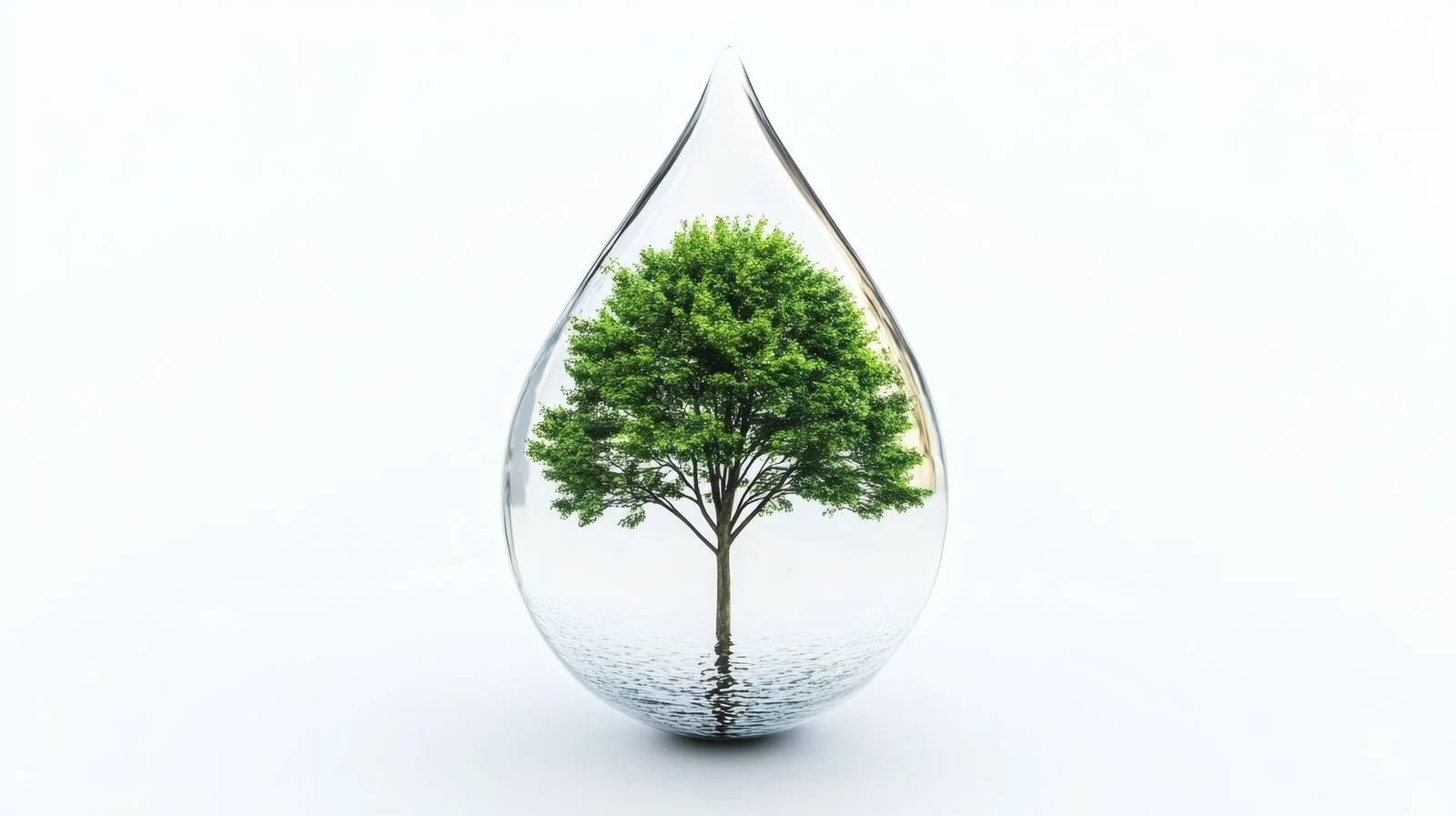 Enchanting Tree Reflecting in Large Droplet — free download from Dotvec