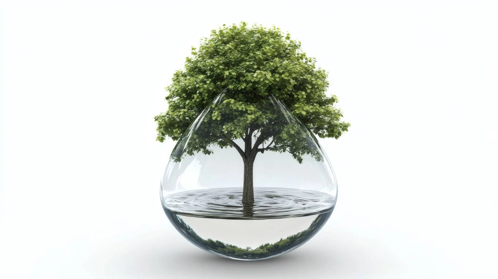 Majestic woodland in large dewdrop solitude — free download from Dotvec