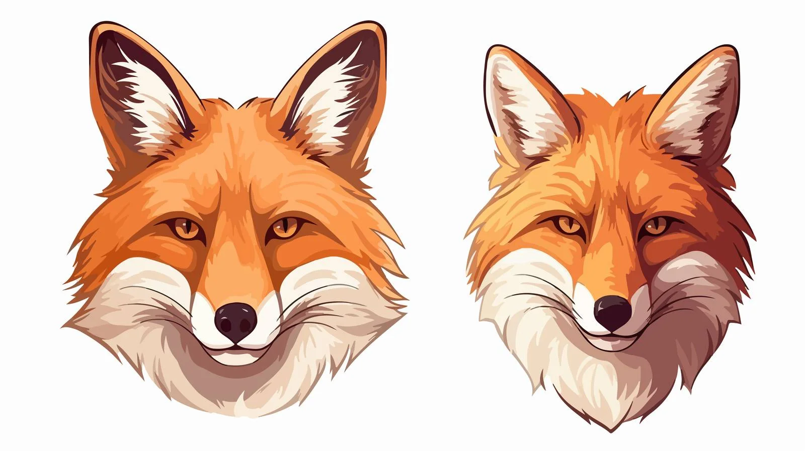 Hand-Drawn Fox Face Doodle Sketch — free download from Dotvec