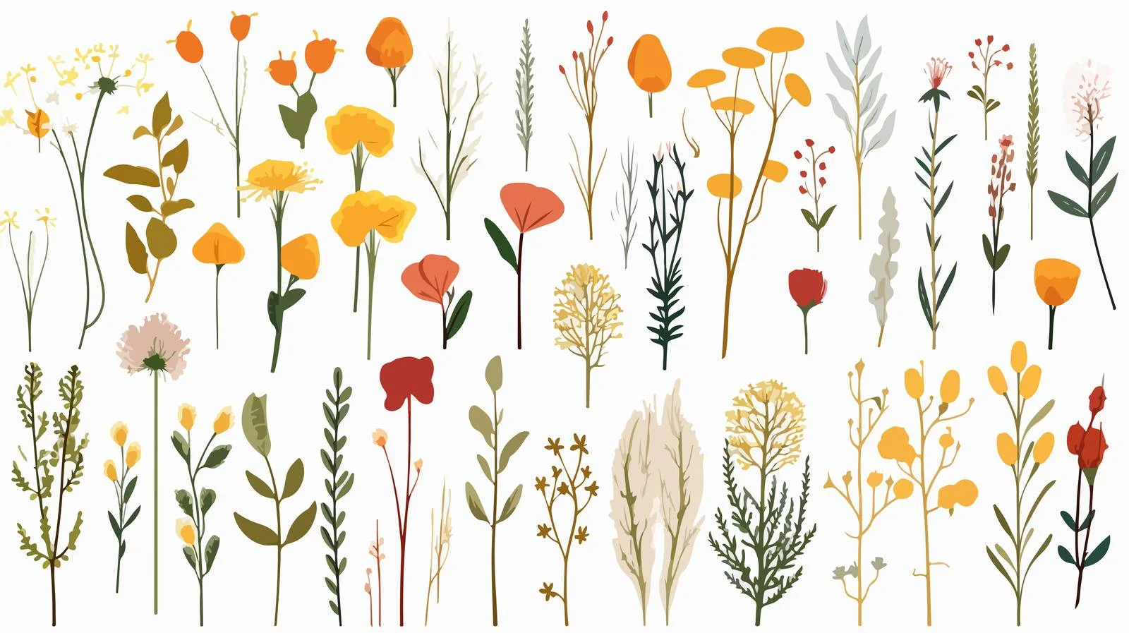 Elegant Floral Set for Spring Seasons — free download from Dotvec