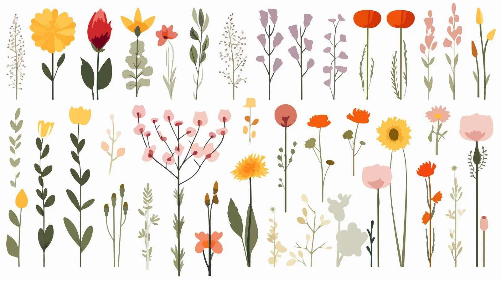 Delicate Spring and Summer Floral Bouquet — free download from Dotvec