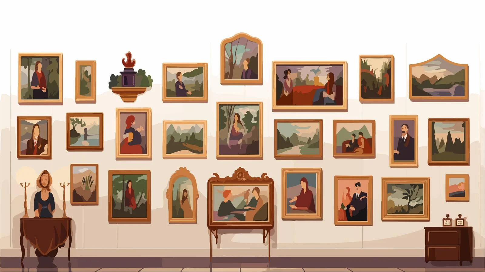 Family History Memories Displayed on Wall — free download from Dotvec