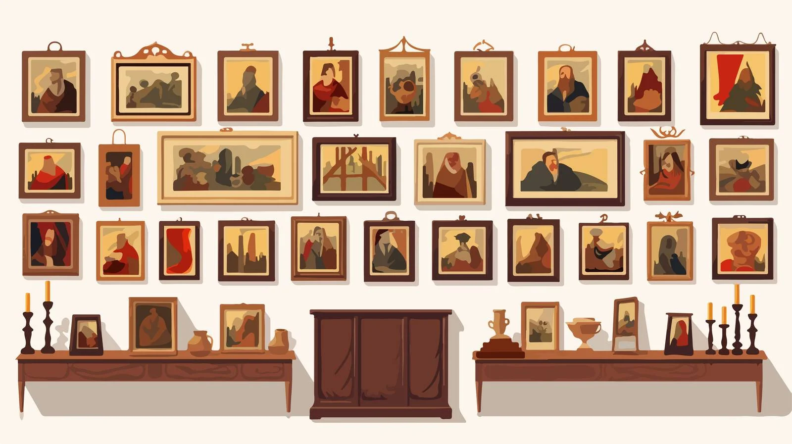 Family History Memories Displayed on Wall — free download from Dotvec