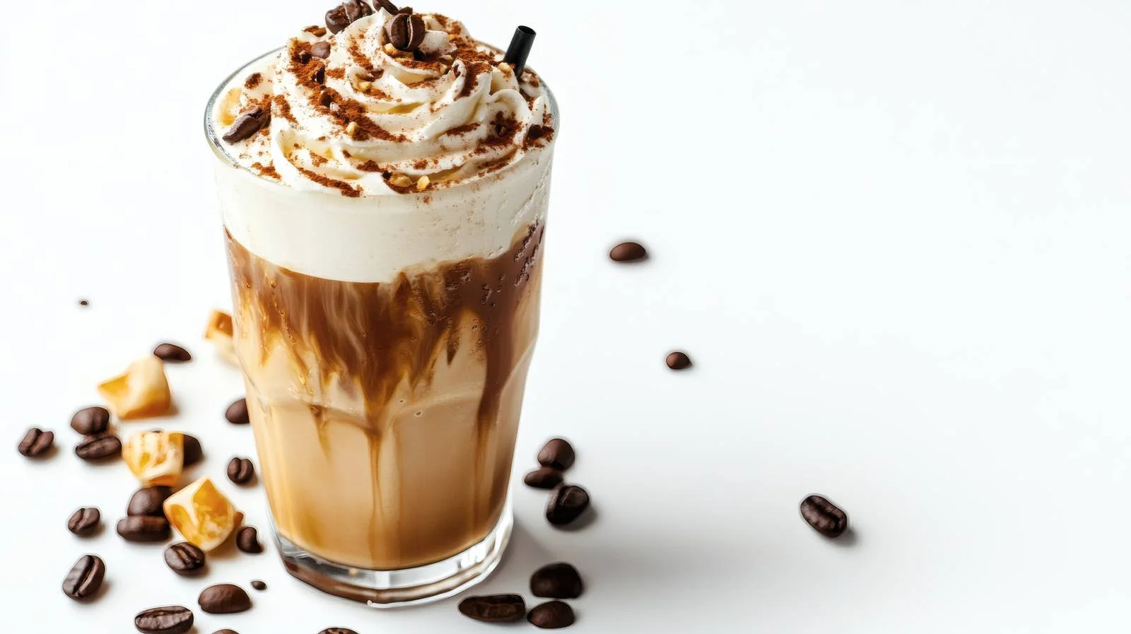 Delicious Frappe Coffee on White Background — free download from Dotvec