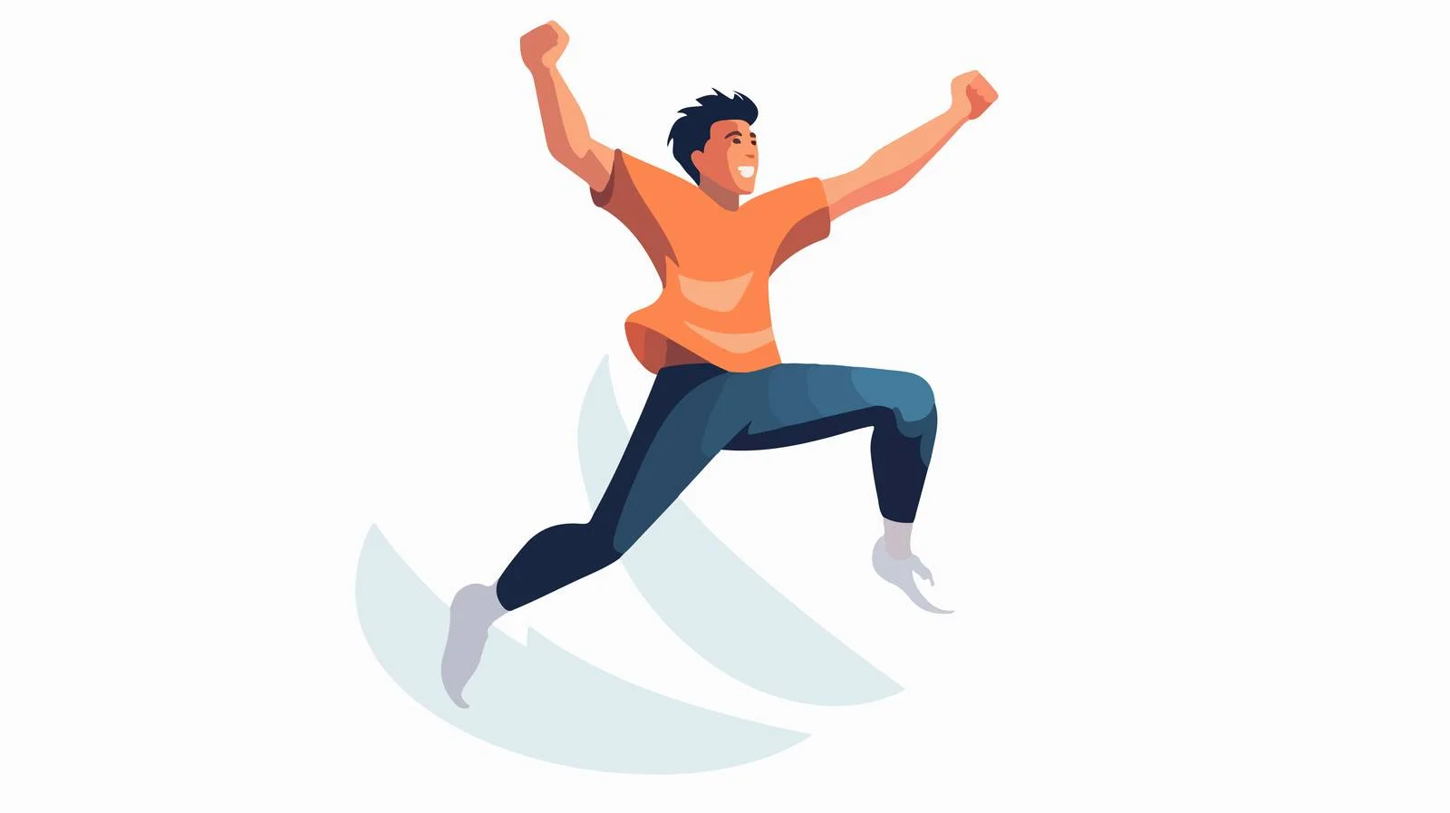 Youthful freedom and aspirations depicted: Young man — free download from Dotvec