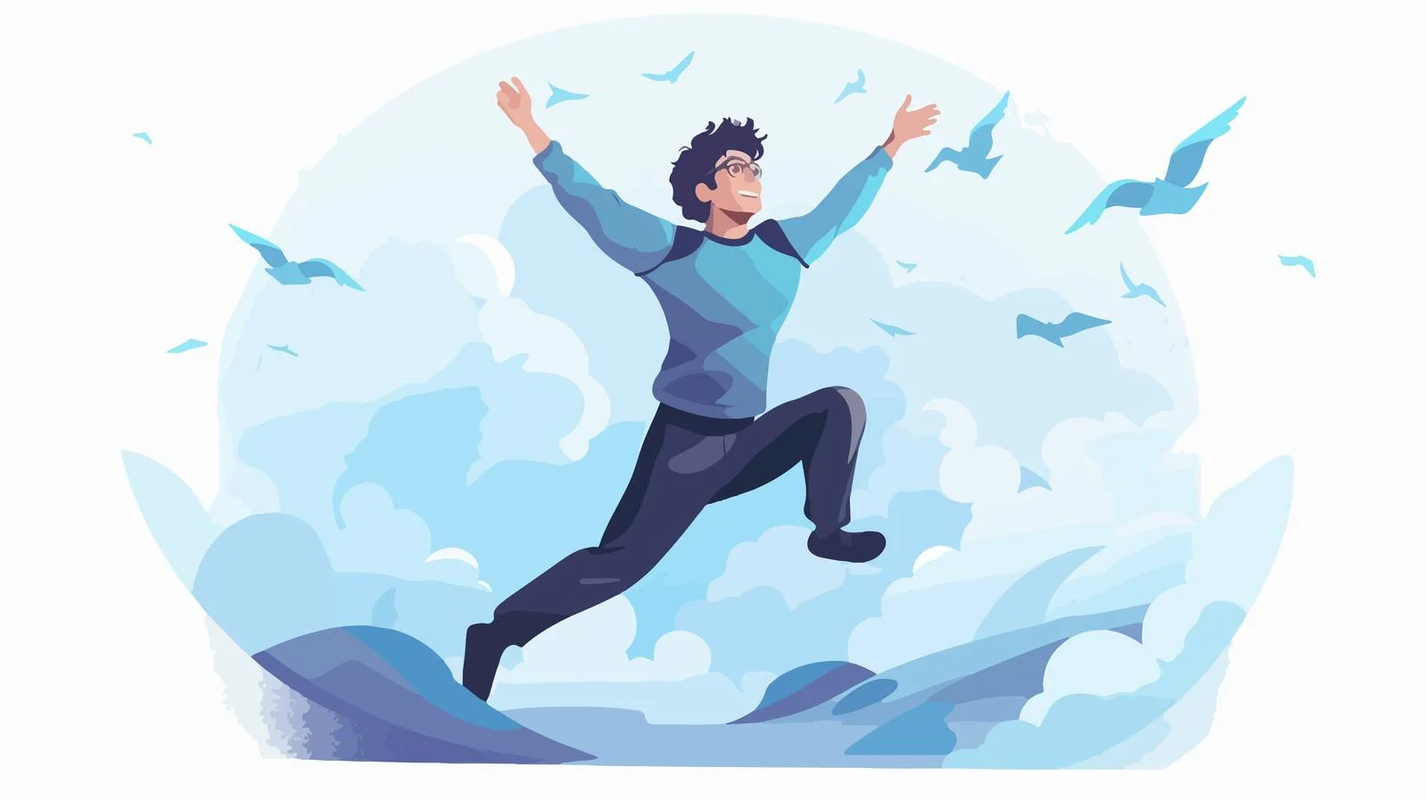 Pursuing Freedom: Young Man's Aspirations — free download from Dotvec