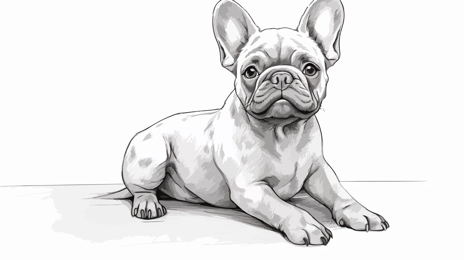 French Bulldog Cartoon Vector Illustration — free download from Dotvec