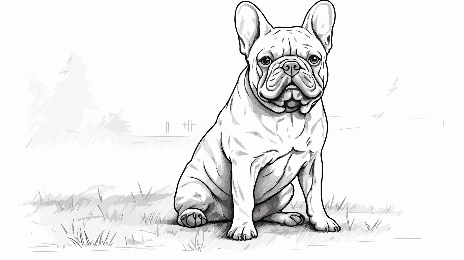 French Bulldog Cartoon Vector Illustration — free download from Dotvec