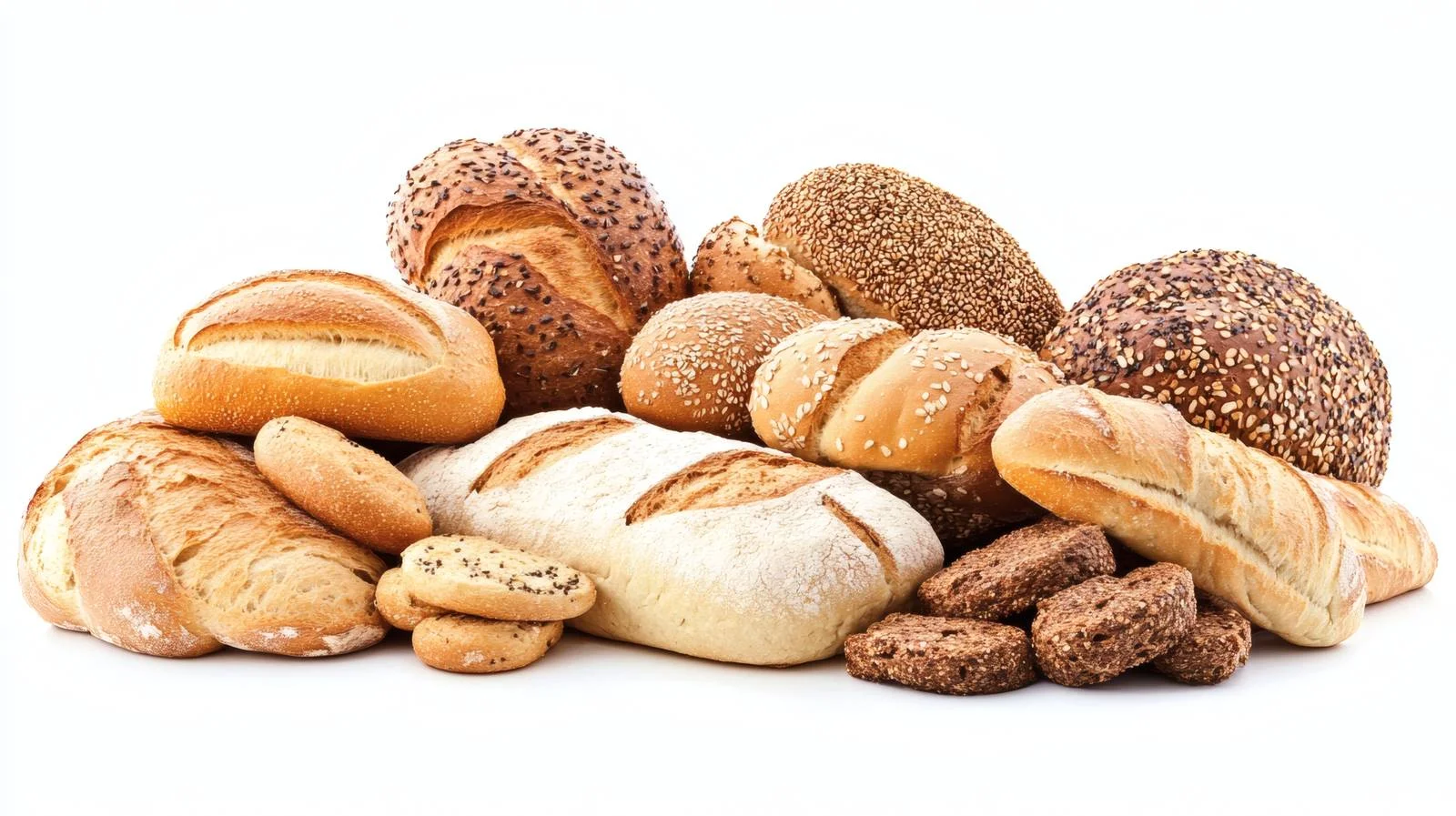 Crusty Fresh Bread on White Background — free download from Dotvec