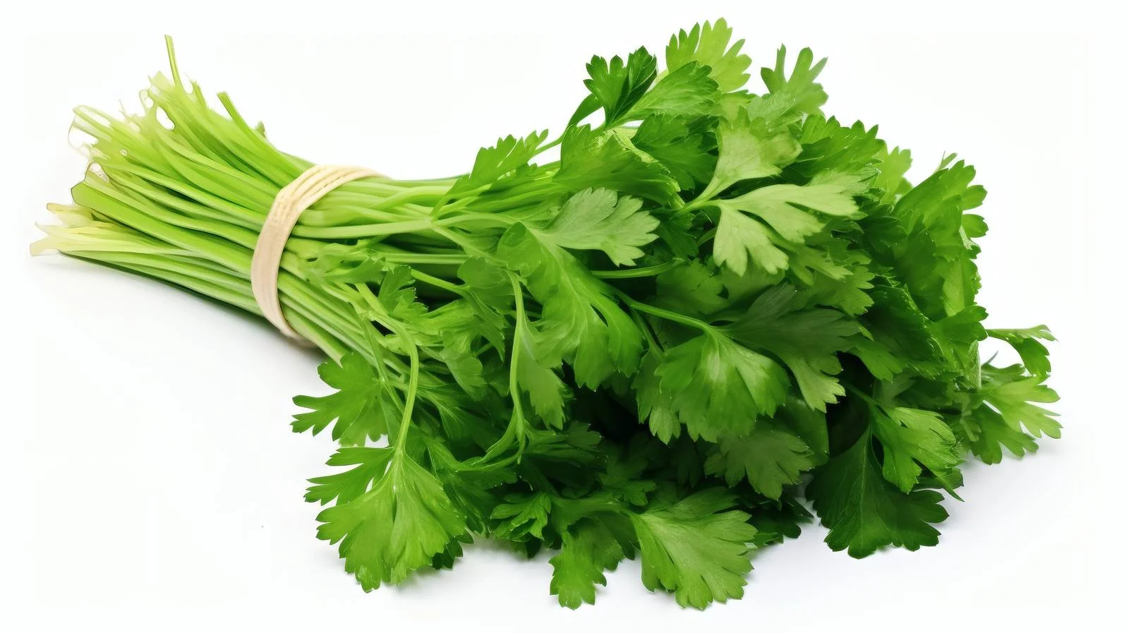 Vibrant Fresh Parsley on White Background — free download from Dotvec