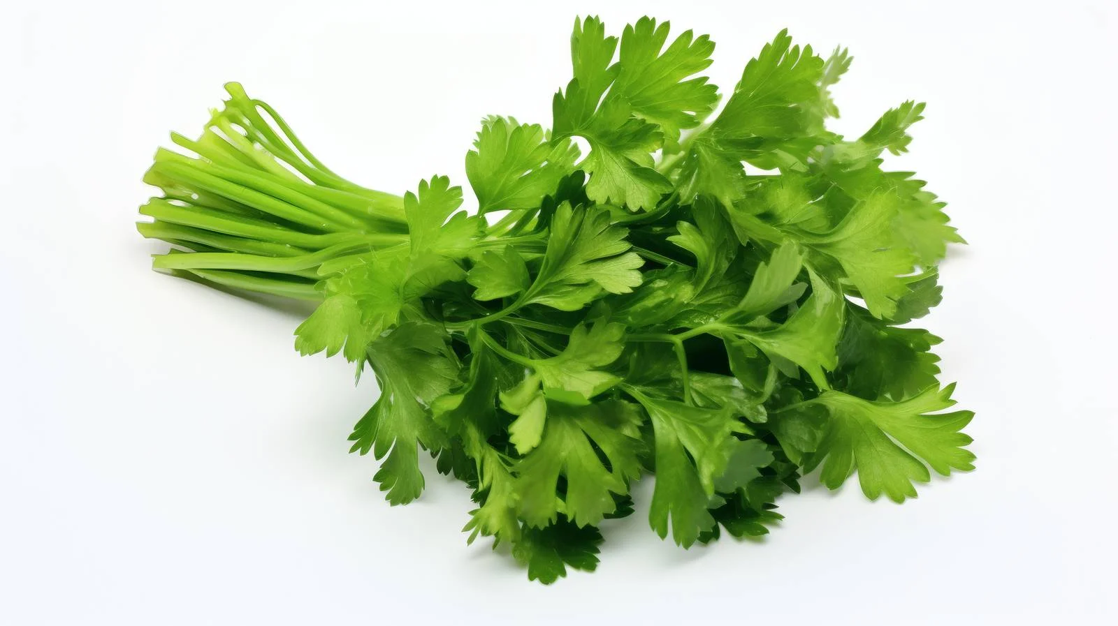 Vibrant Fresh Parsley on White Background — free download from Dotvec