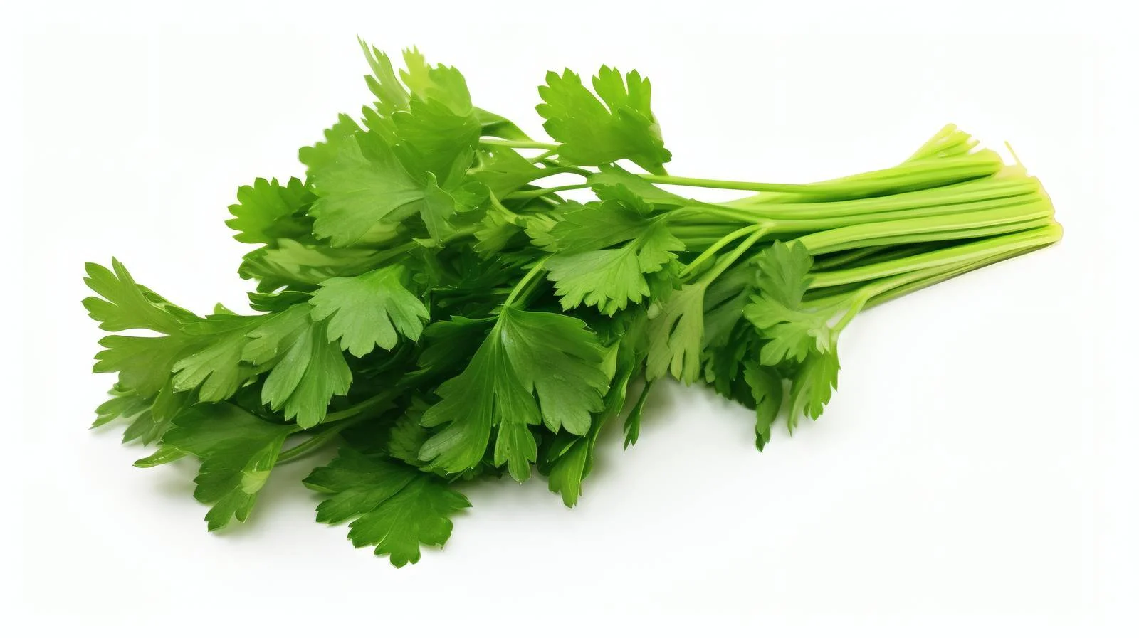Vibrant Fresh Parsley on White Background — free download from Dotvec