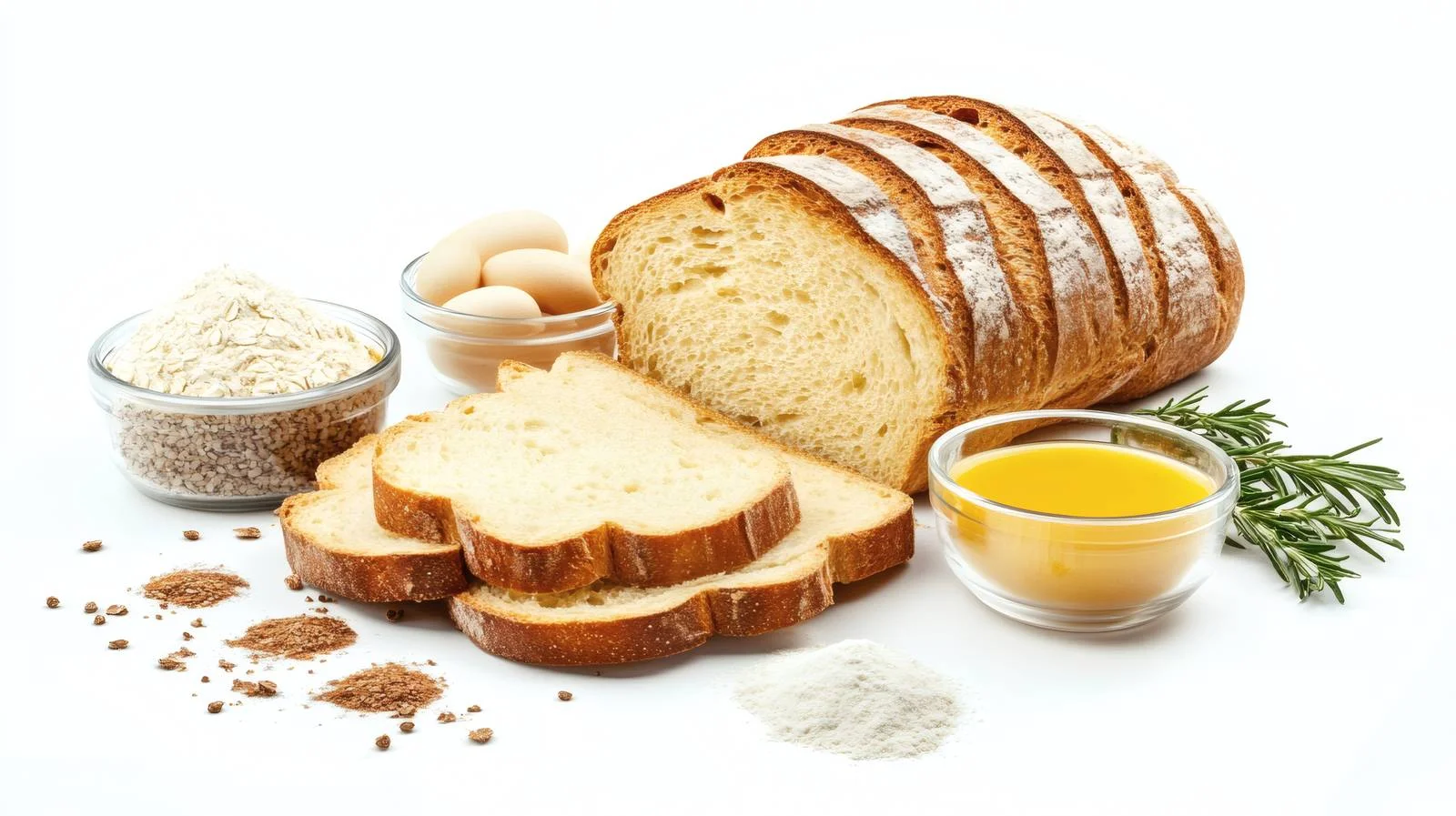 Preparing Fresh Sliced Bread and Ingredients — free download from Dotvec