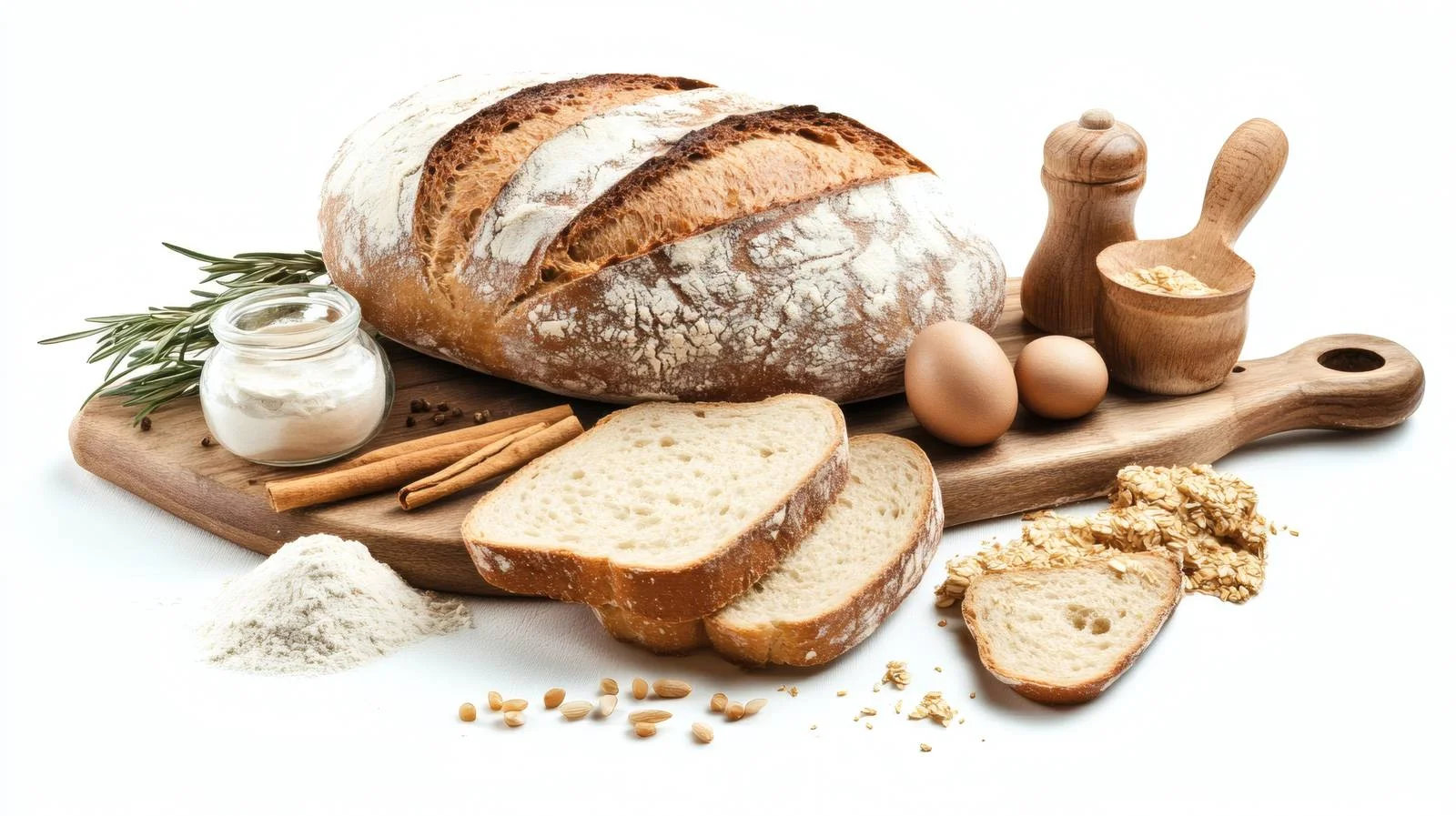 Homemade Bread Ingredients Preparation Process — free download from Dotvec