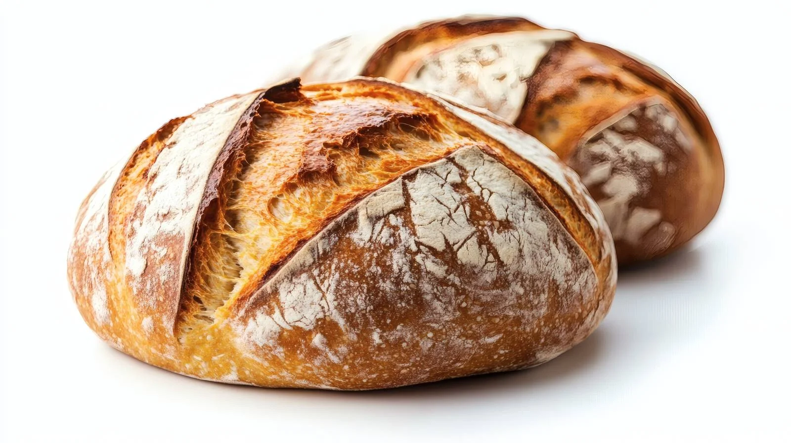 Wholesome Sourdough Bread on White Background — free download from Dotvec