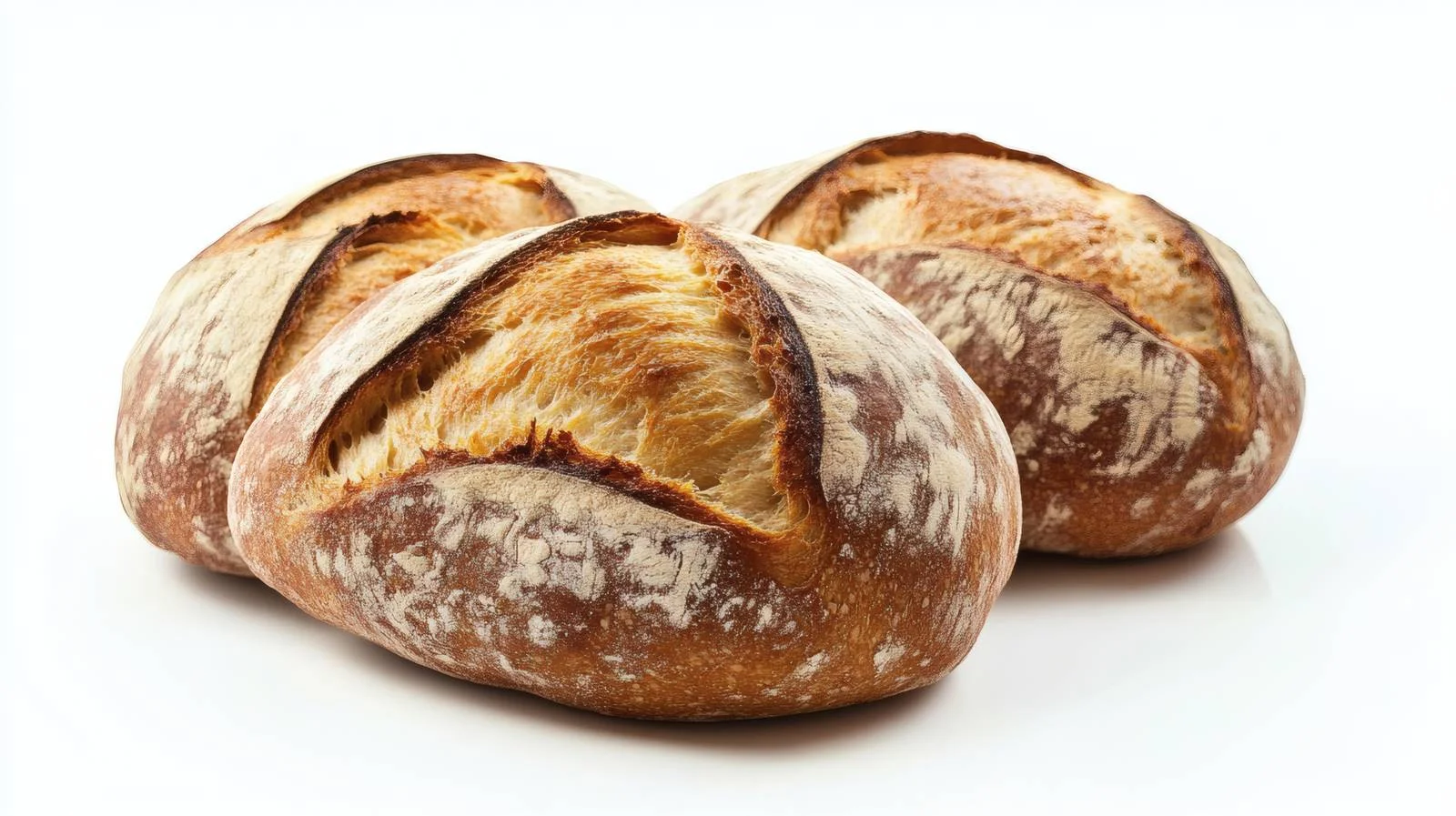 Premium Sourdough Loaf on White Background — free download from Dotvec