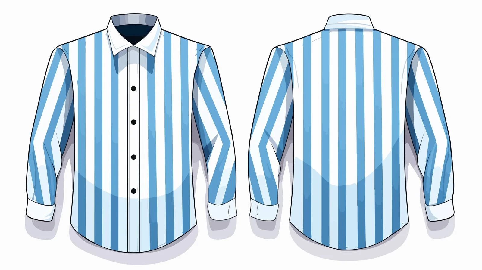 Modern Striped Shirt — free download from Dotvec