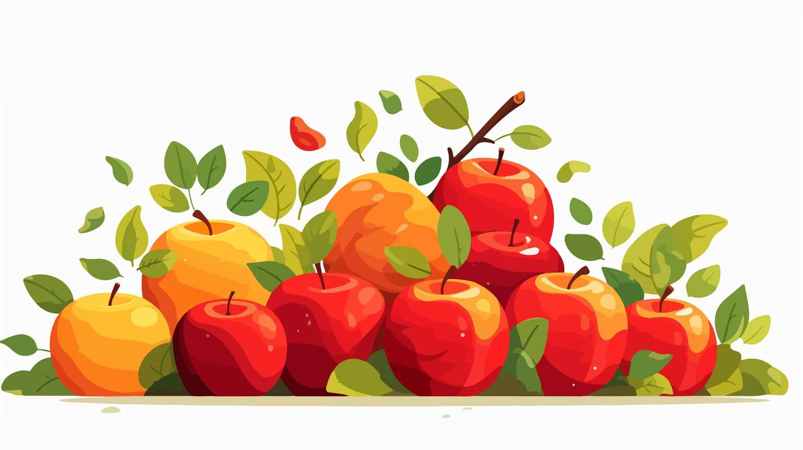 Assorted Ripe Apple Arrangement — free download from Dotvec