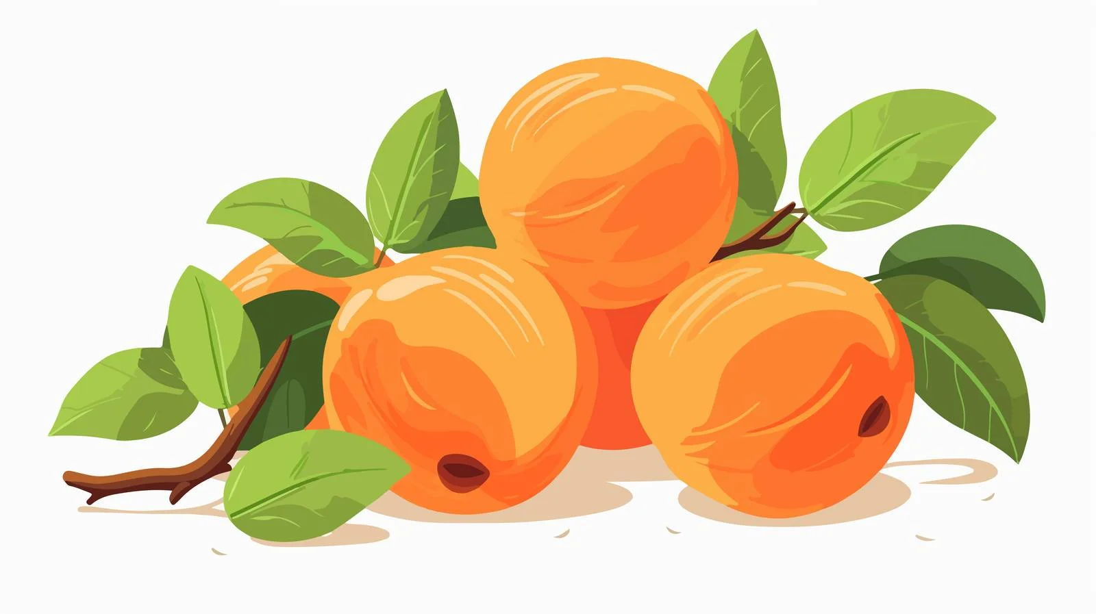 Hand-drawn Doodle Style Apricot Illustration — free download from Dotvec