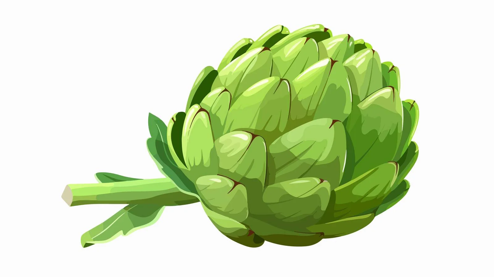 Vibrant Fresh Artichoke on Stem — free download from Dotvec