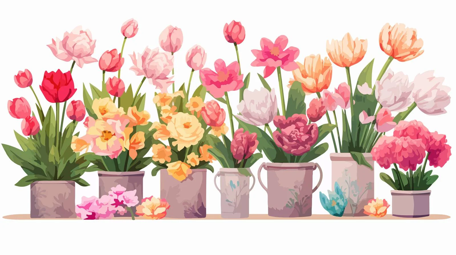 Vibrant spring blossoms in natural setting — free download from Dotvec