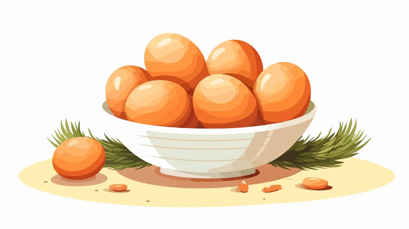 Organic chicken eggs in rustic bowl — free download from Dotvec