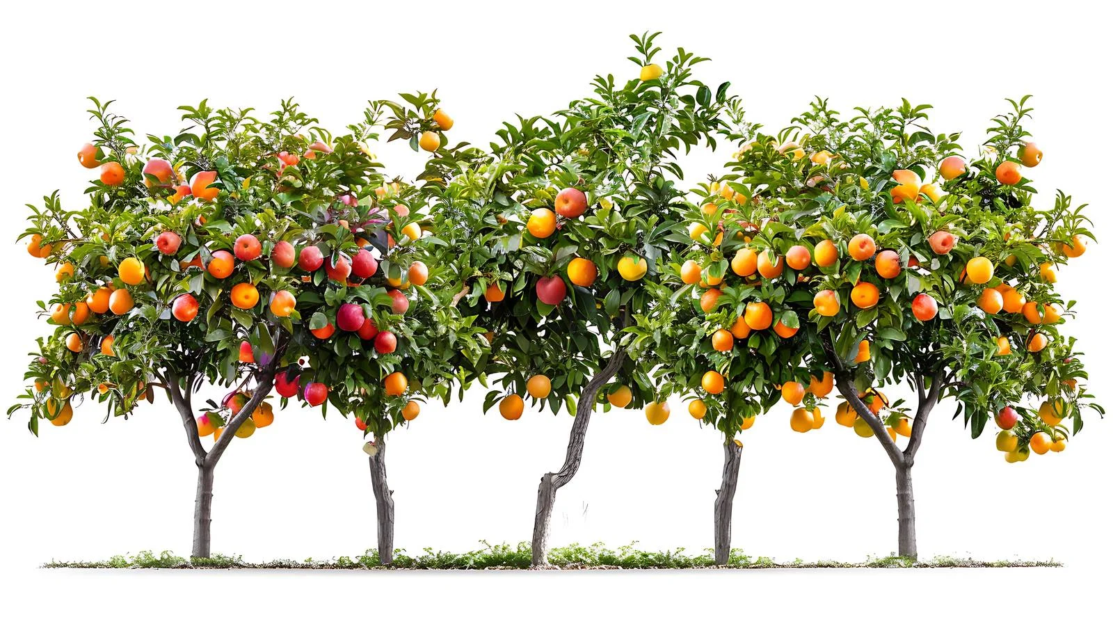 Scenic California Orchard Grove with Fresh Fruits — free download from Dotvec