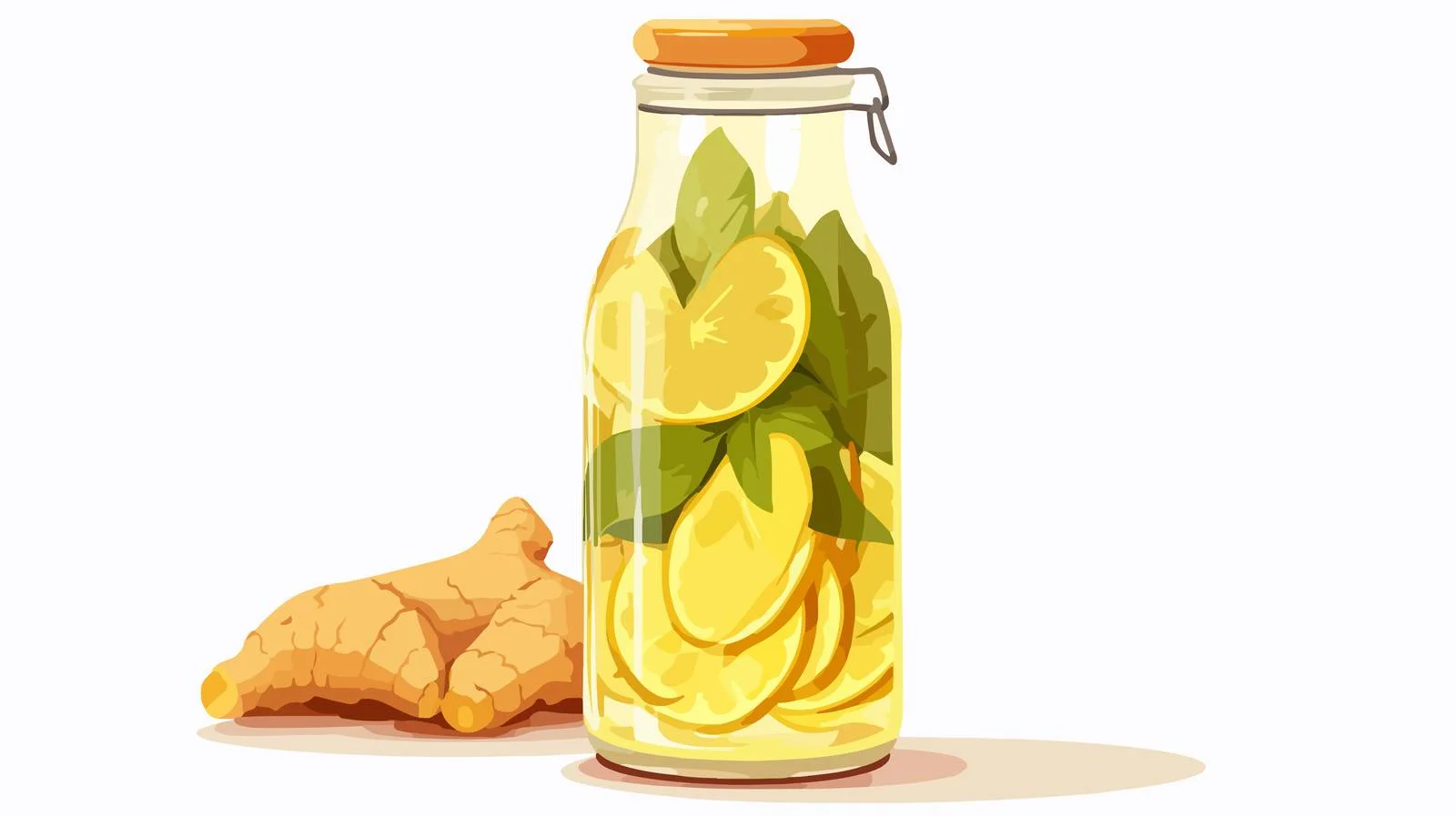 Vibrant Ginger Detox Beverage Elixir – free elixir image from Dotvec