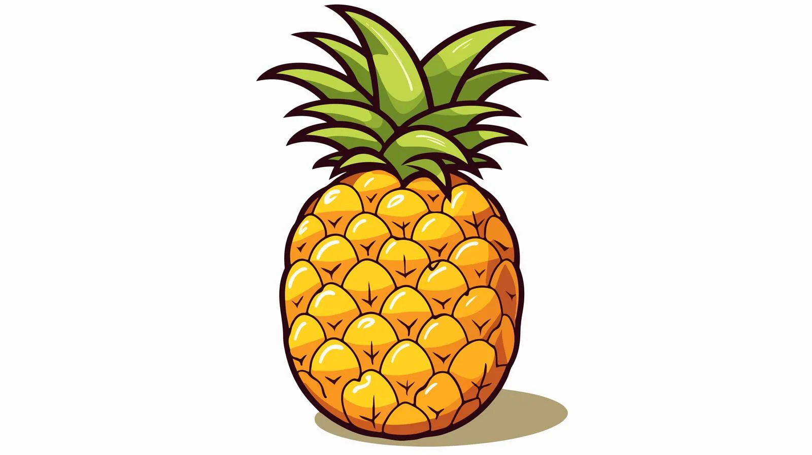Simple Doodle Pineapple Stock Image — free download from Dotvec