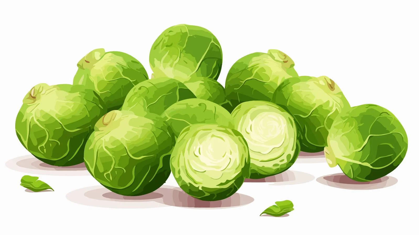 Fresh Brussels Sprouts Whole Composition Close-Up — free download from Dotvec
