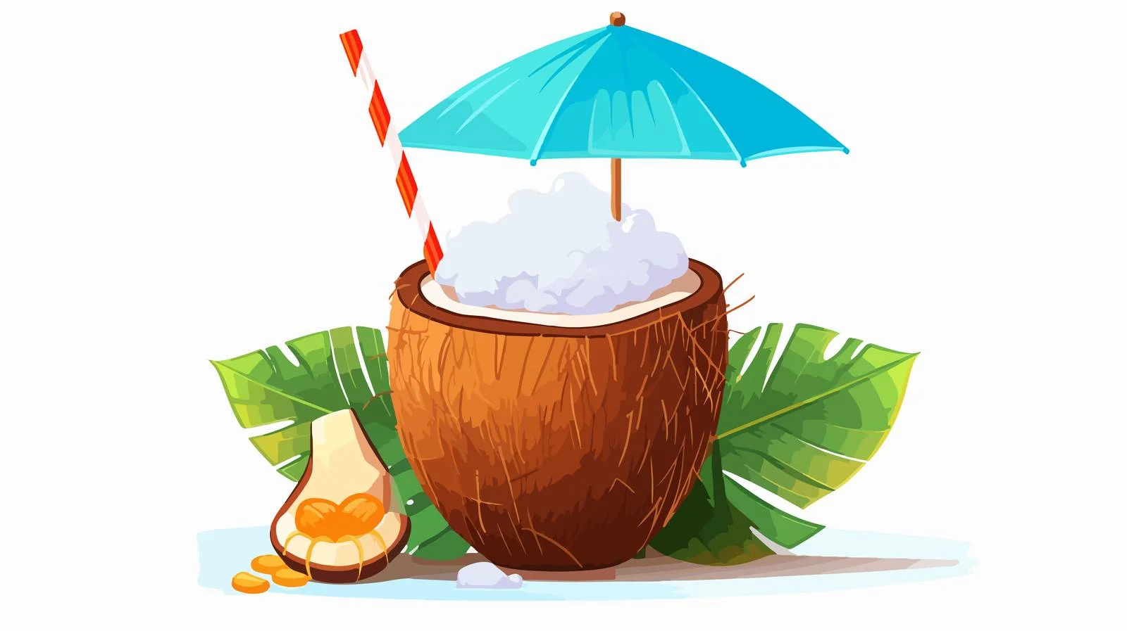 Exotic Coconut Cocktail for Refreshing Moments — free download from Dotvec