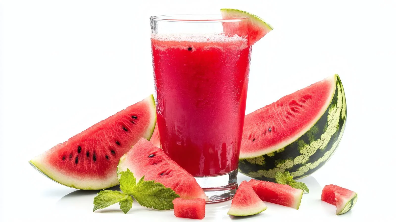 Refreshing Watermelon Juice on White Background — free download from Dotvec