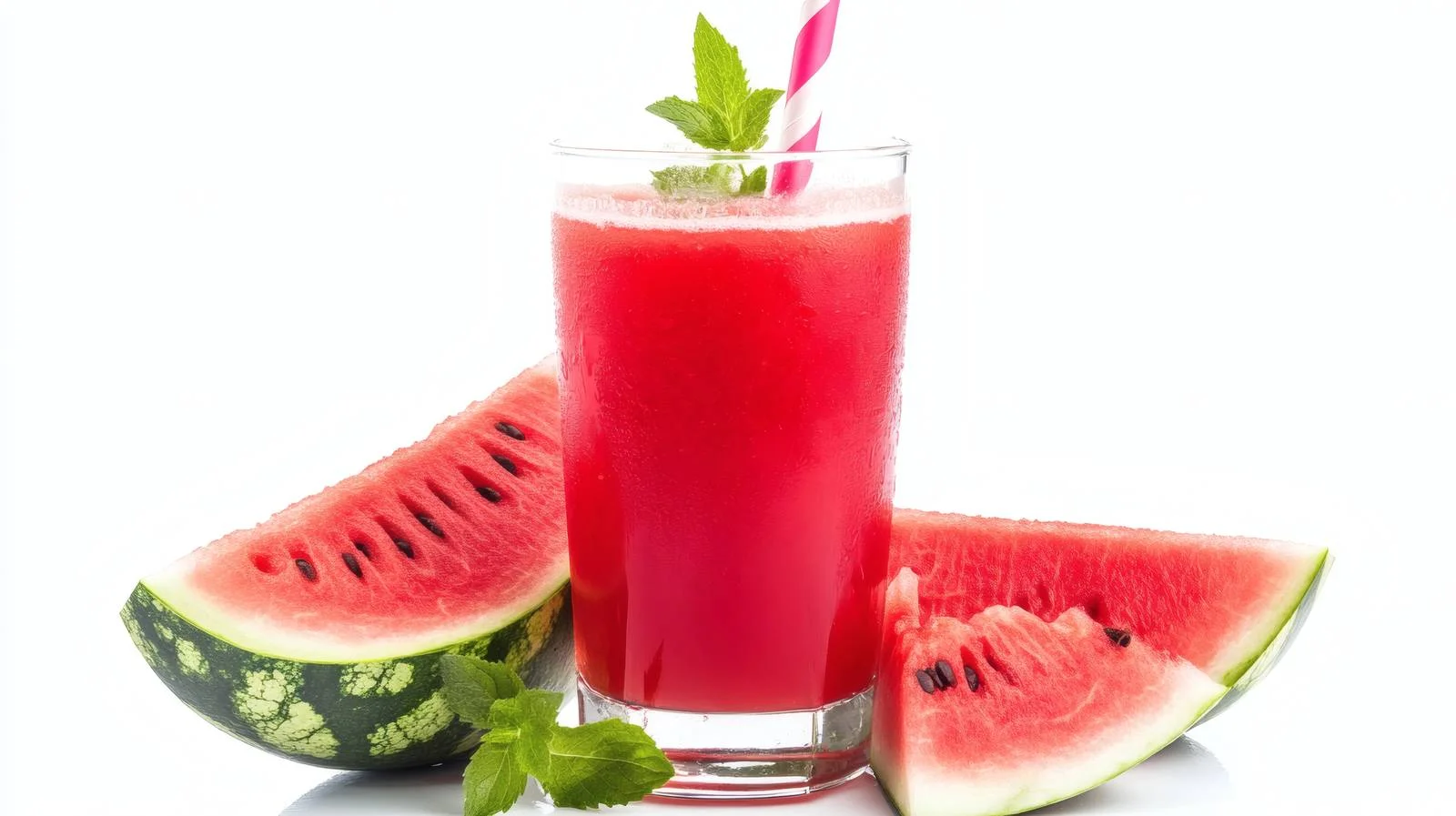 Refreshing Watermelon Juice on White Background — free download from Dotvec