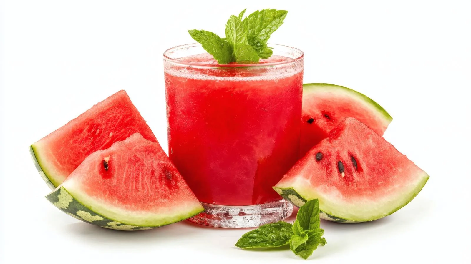 Refreshing Watermelon Juice with Fresh Mint — free download from Dotvec