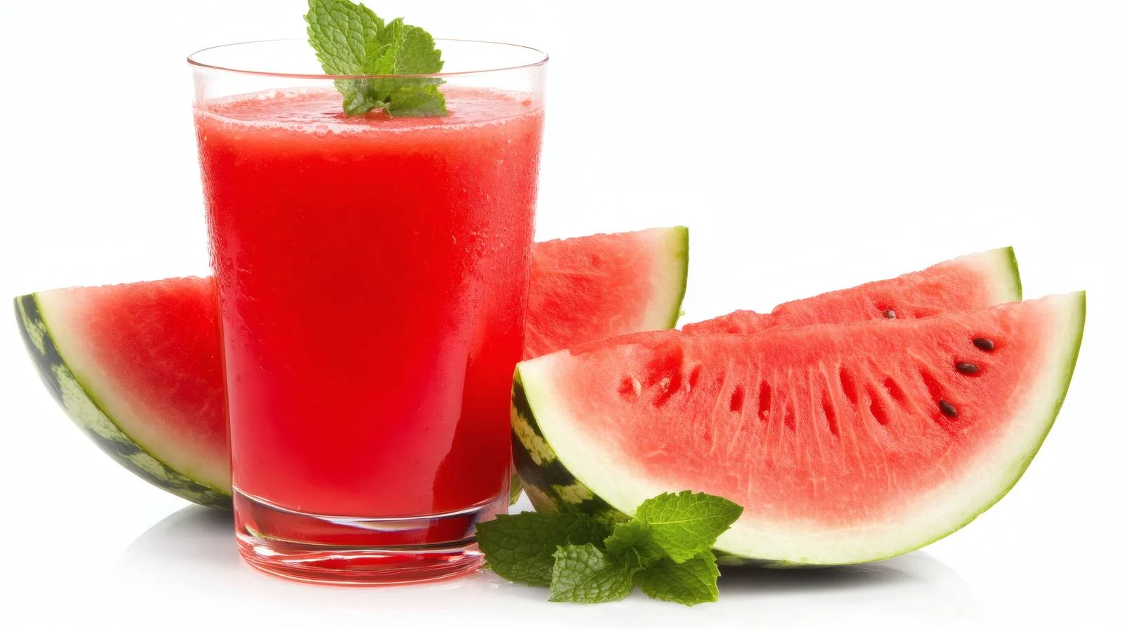 Refreshing Watermelon Mint Juice on White — free download from Dotvec