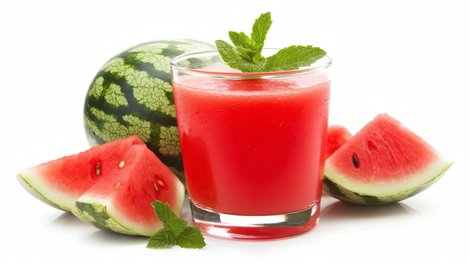 Refreshing watermelon juice with mint leaves — free download from Dotvec