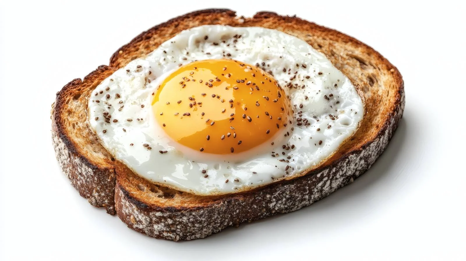 Nourishing Fried Egg Wholegrain Toast Concept — free download from Dotvec